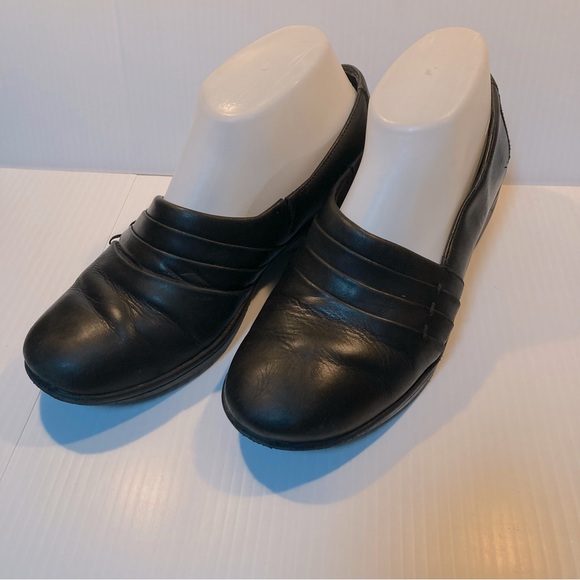 BASS Lite Eleanor Black Leather Slip On Oxford Loafers Womens 7 - Picture 6 of 16